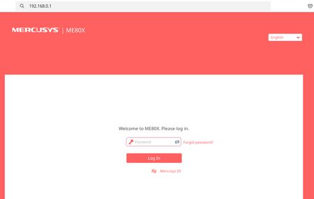 Зайдите в веб-интерфейс управления вашим роутером Mercusys ME80X